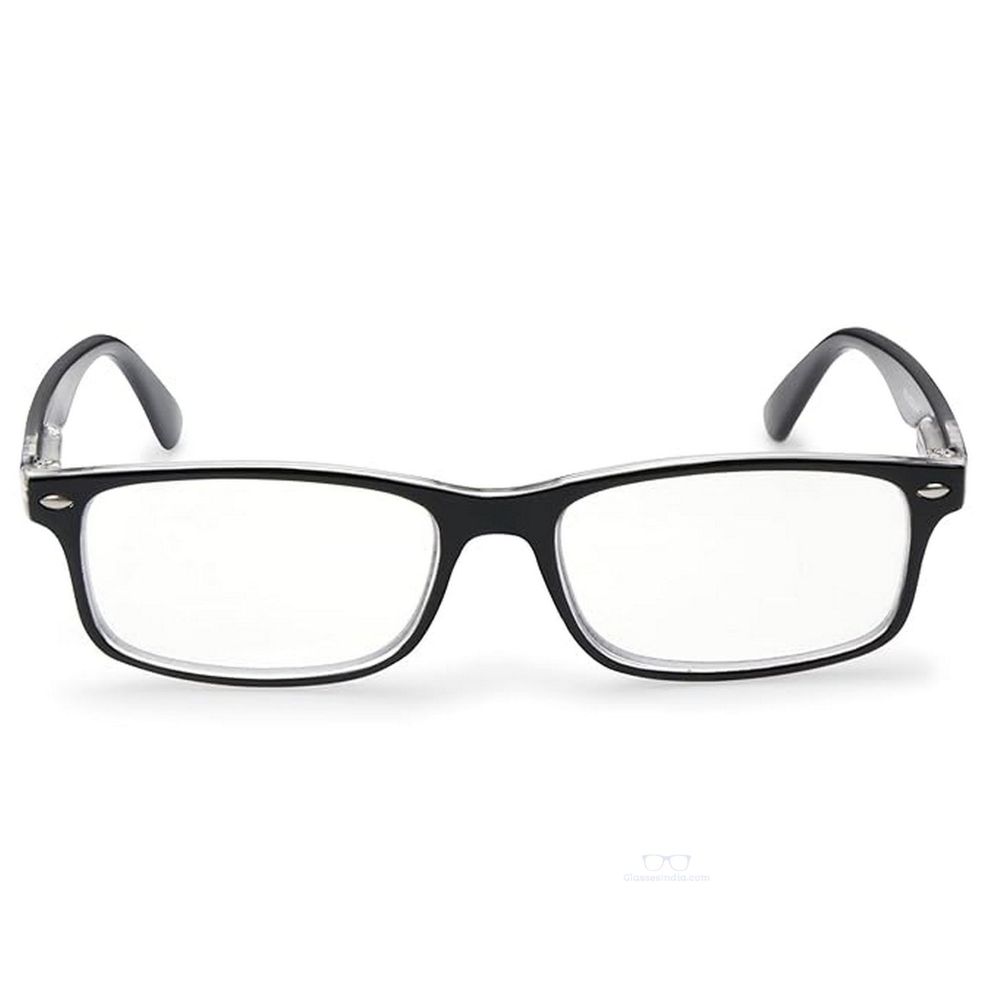ARTView Black Rectangle Full Frame Progressive Blue Light Reading Glasses