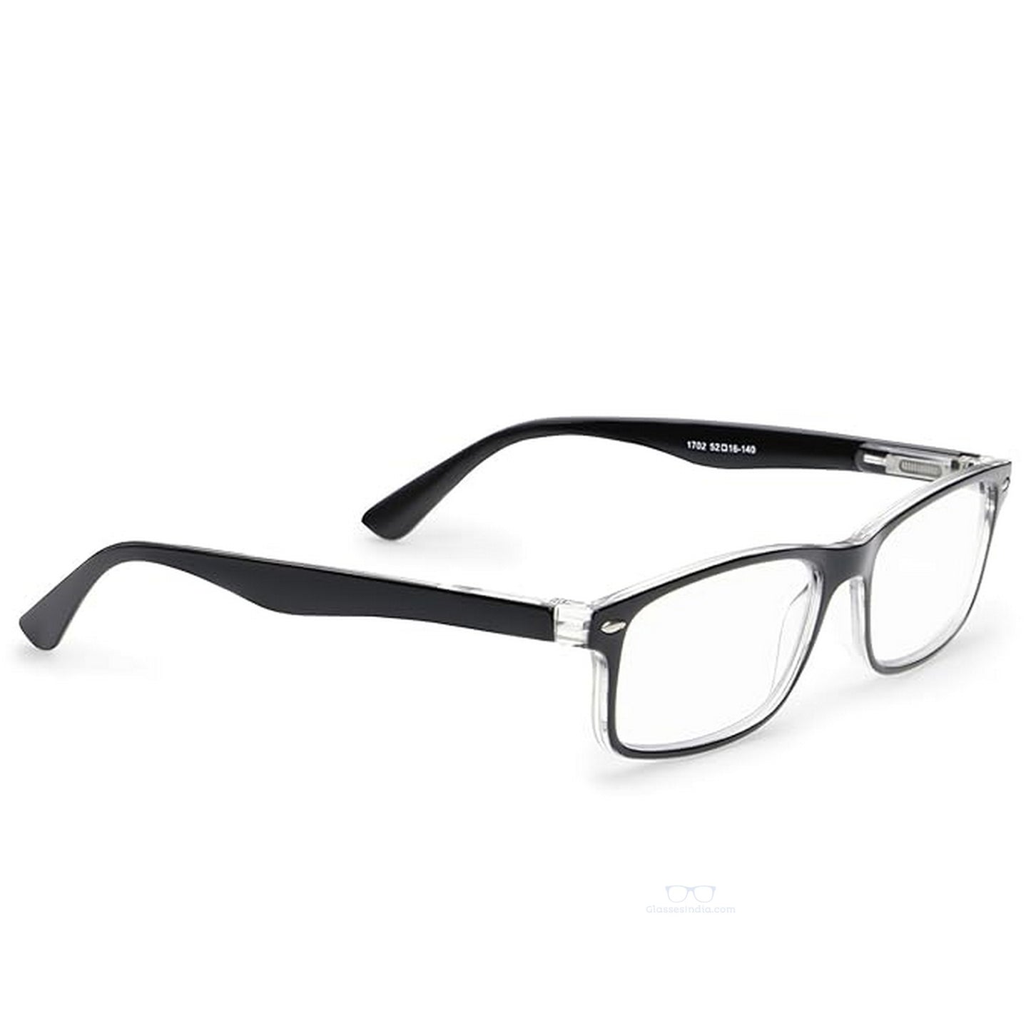 ARTView Black Rectangle Full Frame Progressive Blue Light Reading Glasses