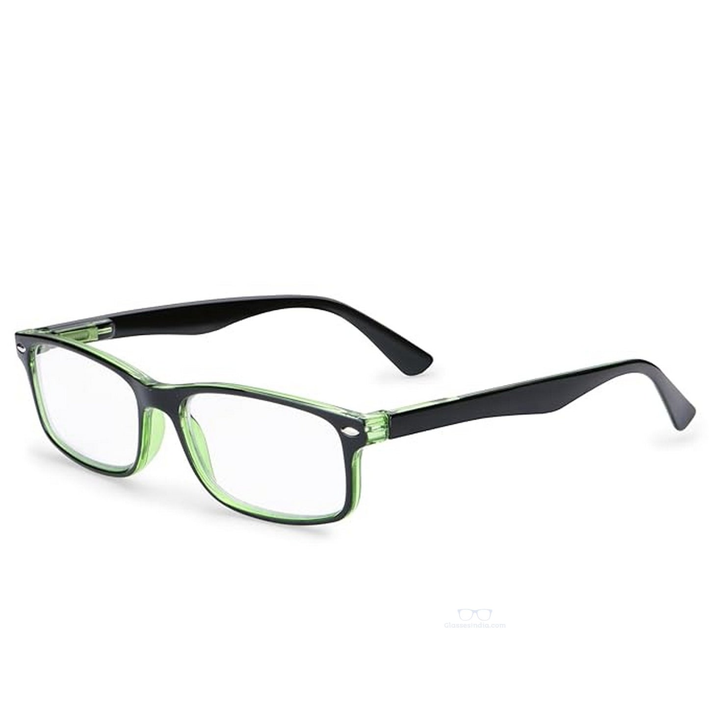ARTView Green Rectangle Full Frame Progressive Blue Light Reading Glasses