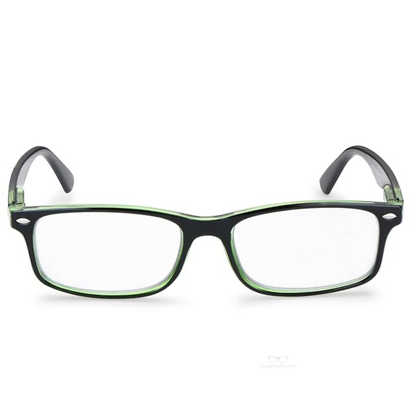 ARTView Green Rectangle Full Frame Progressive Blue Light Reading Glasses