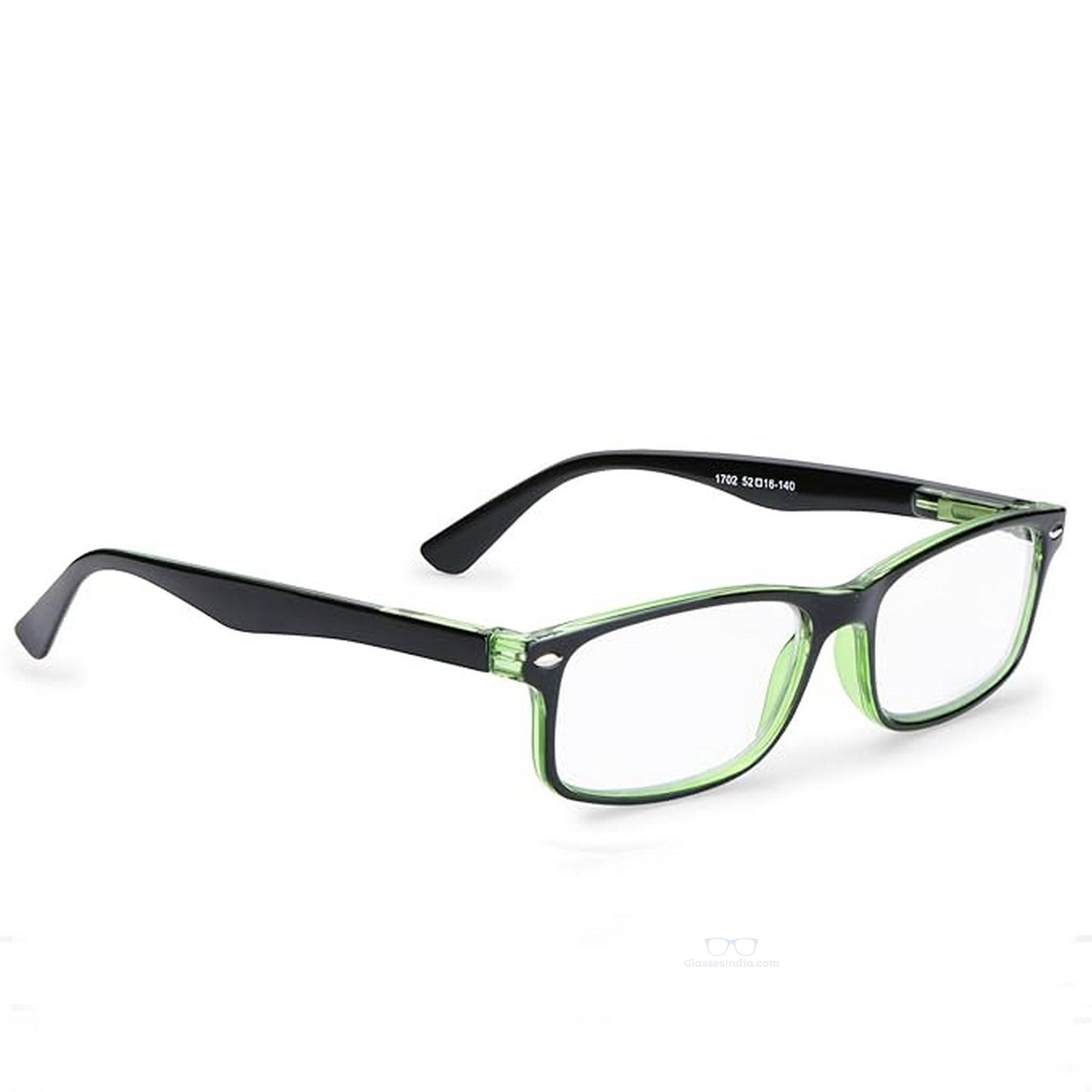 ARTView Green Rectangle Full Frame Progressive Blue Light Reading Glasses