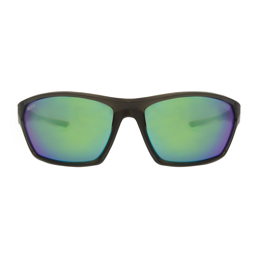 Wraparound Polarized Sports Cycling Driving Sunglasses Green Mirror