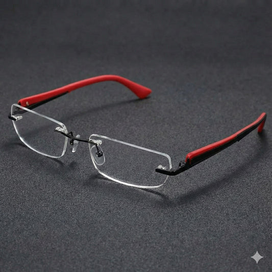 Rimless Computer Glasses with Anti Glare Coating 35081