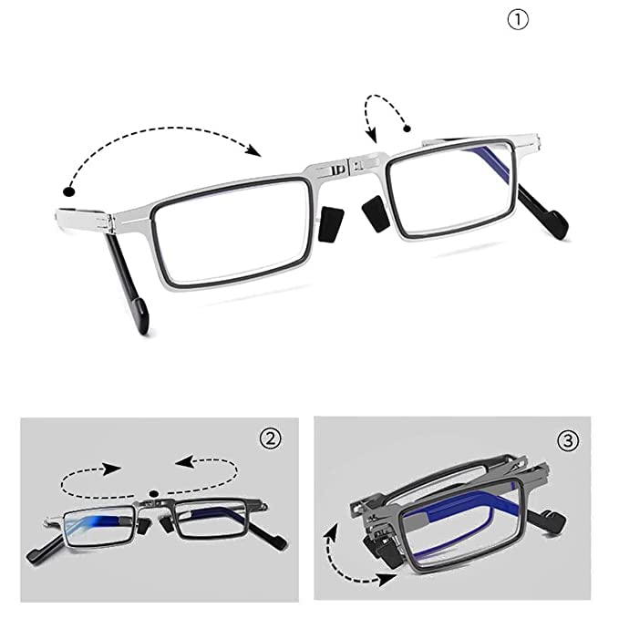Foldable Reading Glasses for Men Women Compact and Portable