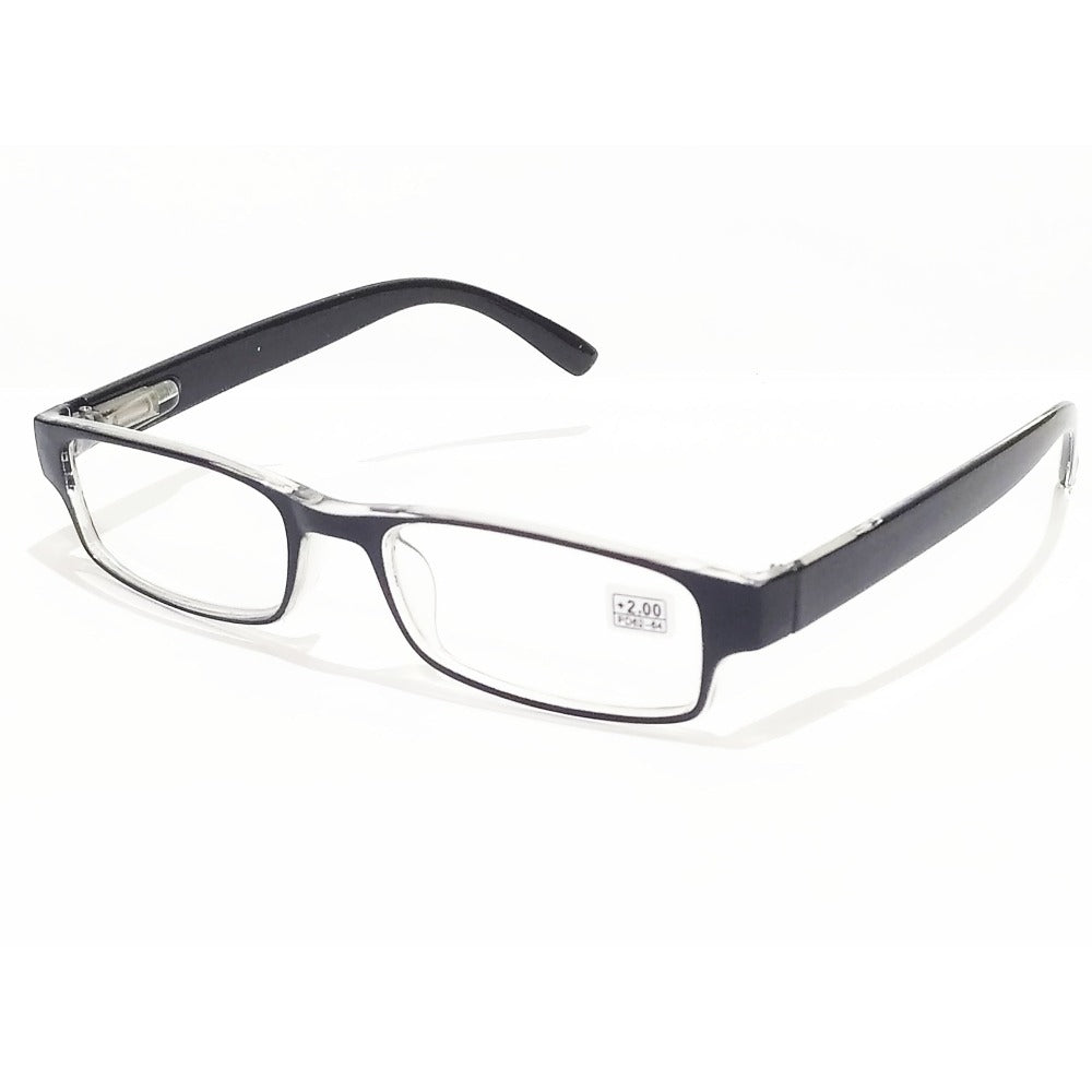 Black Reading Glasses with Power +2.50