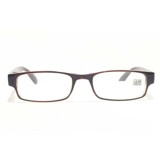 Brown Reading Glasses with Power +2.25