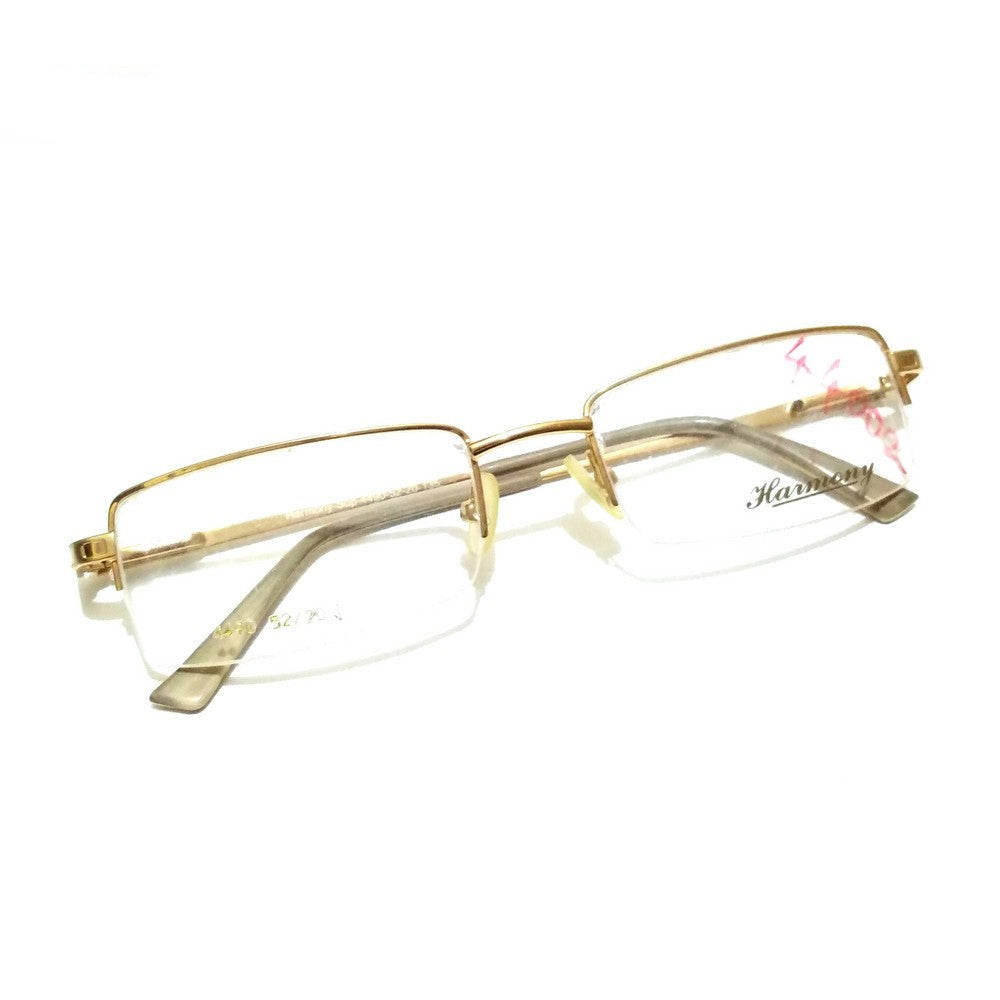 Premium Gold Supra Rectangle Progressive Glasses - Multifocal No Line Bifocal Lens 4490GO