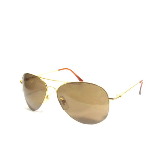 Golden Brown Pilot-Style Sunglasses for Men & Women