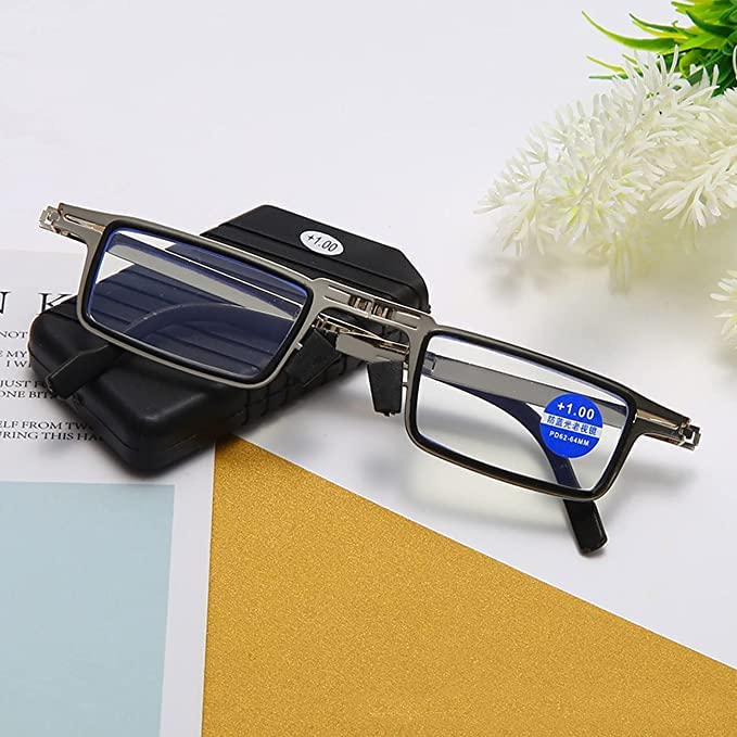 Foldable Reading Glasses for Men Women Compact and Portable