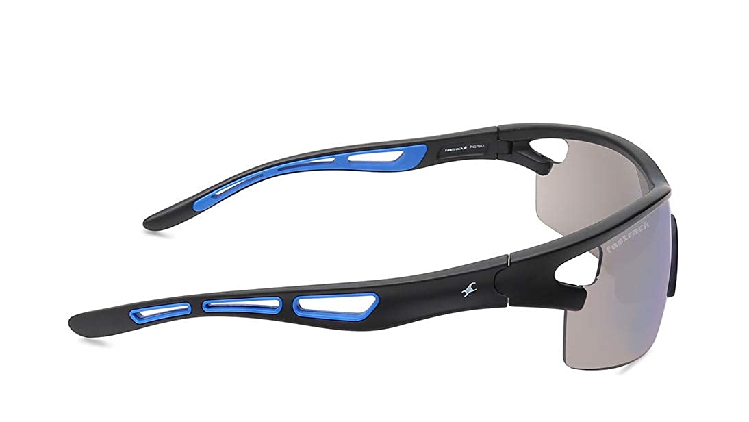 Fastrack Wraparound Sports Mirror Sunglasses P437BK1
