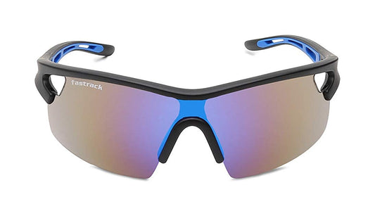 Fastrack Wraparound Sports Mirror Sunglasses P437BK1