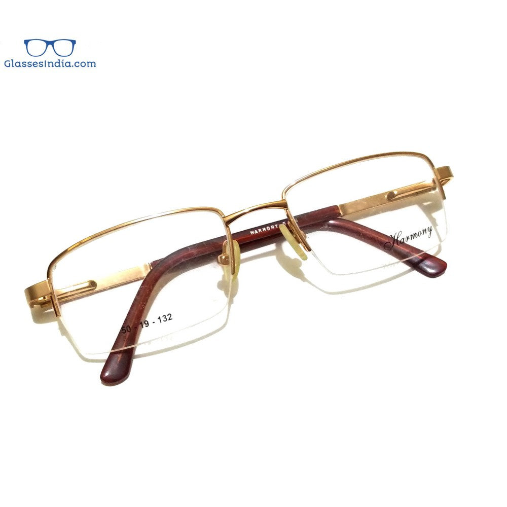 Majestic Gold Supra Rectangle Progressive Glasses - Multifocal No Line Bifocal Lens 5464GO