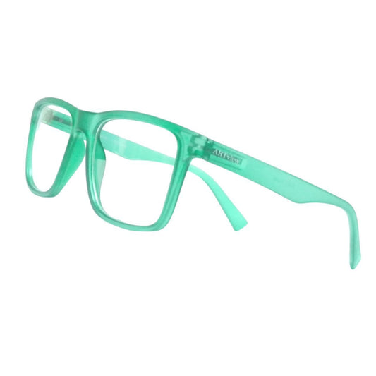 ARTView Luxury Square Green Transparent Progressive Glasses with Blue Light Filter