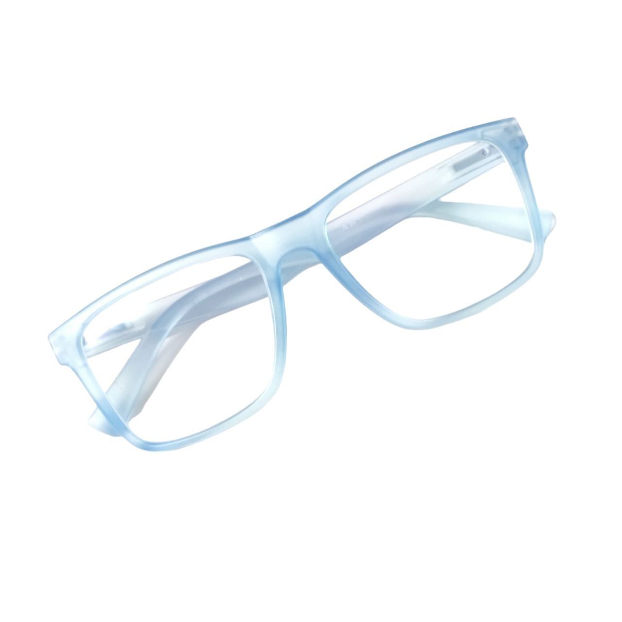 Luxury ARTView Progressive Reading Glasses – Square Frame Ice Blue Transparent