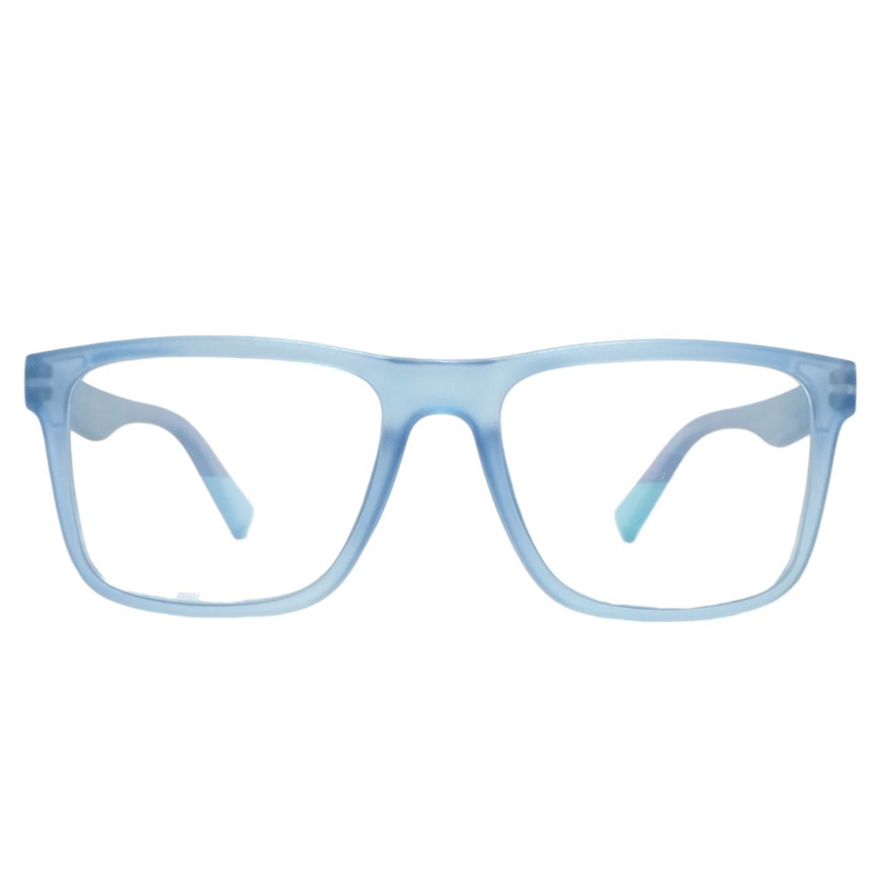 Luxury ARTView Progressive Reading Glasses – Square Frame Ice Blue Transparent