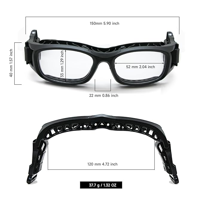 Outdoor Sports Glasses with power For Teens