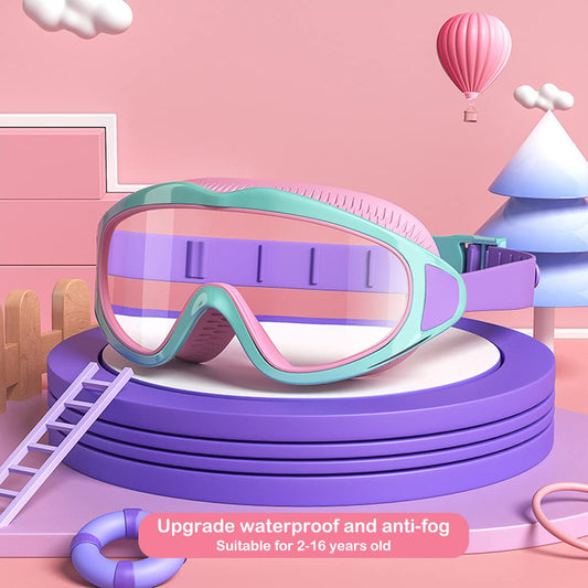 Swimming Goggles for Kids Big Frame Leakproof