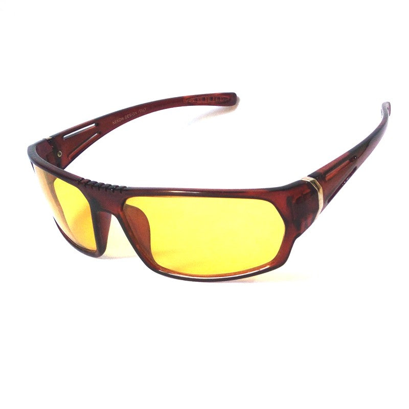 Wraparound Stylish Sports HD Vision Night Driving Sunglasses