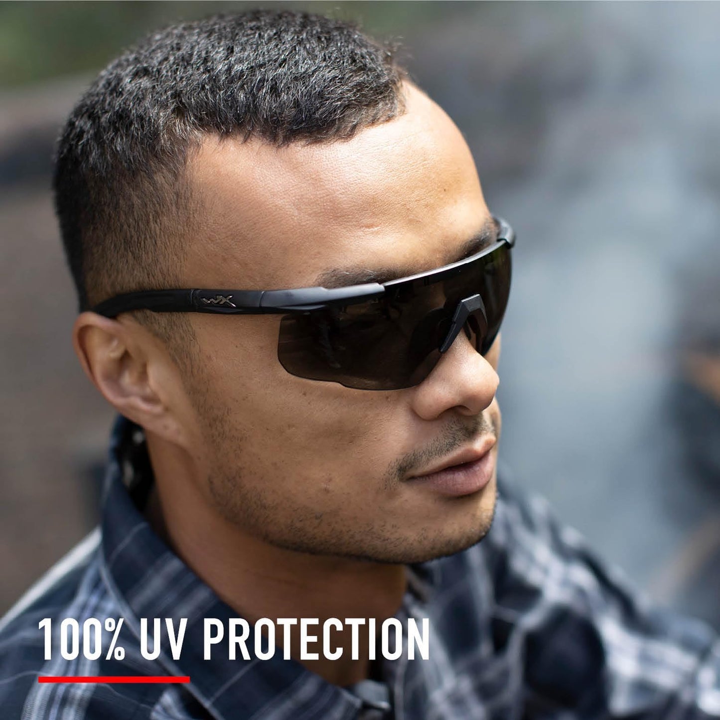 WileyX Saber Advanced Tactical Sunglasses Safety Glasses - Single Lens