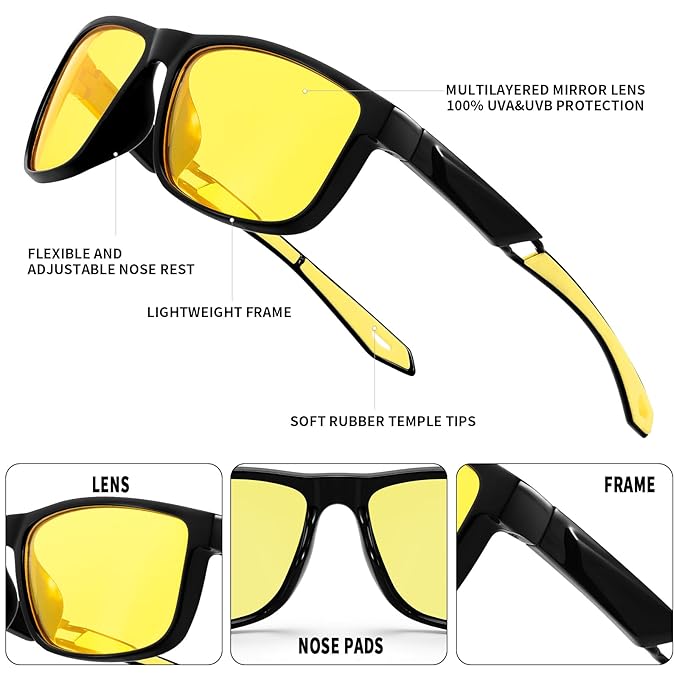 Night Driving Sunglasses for Men