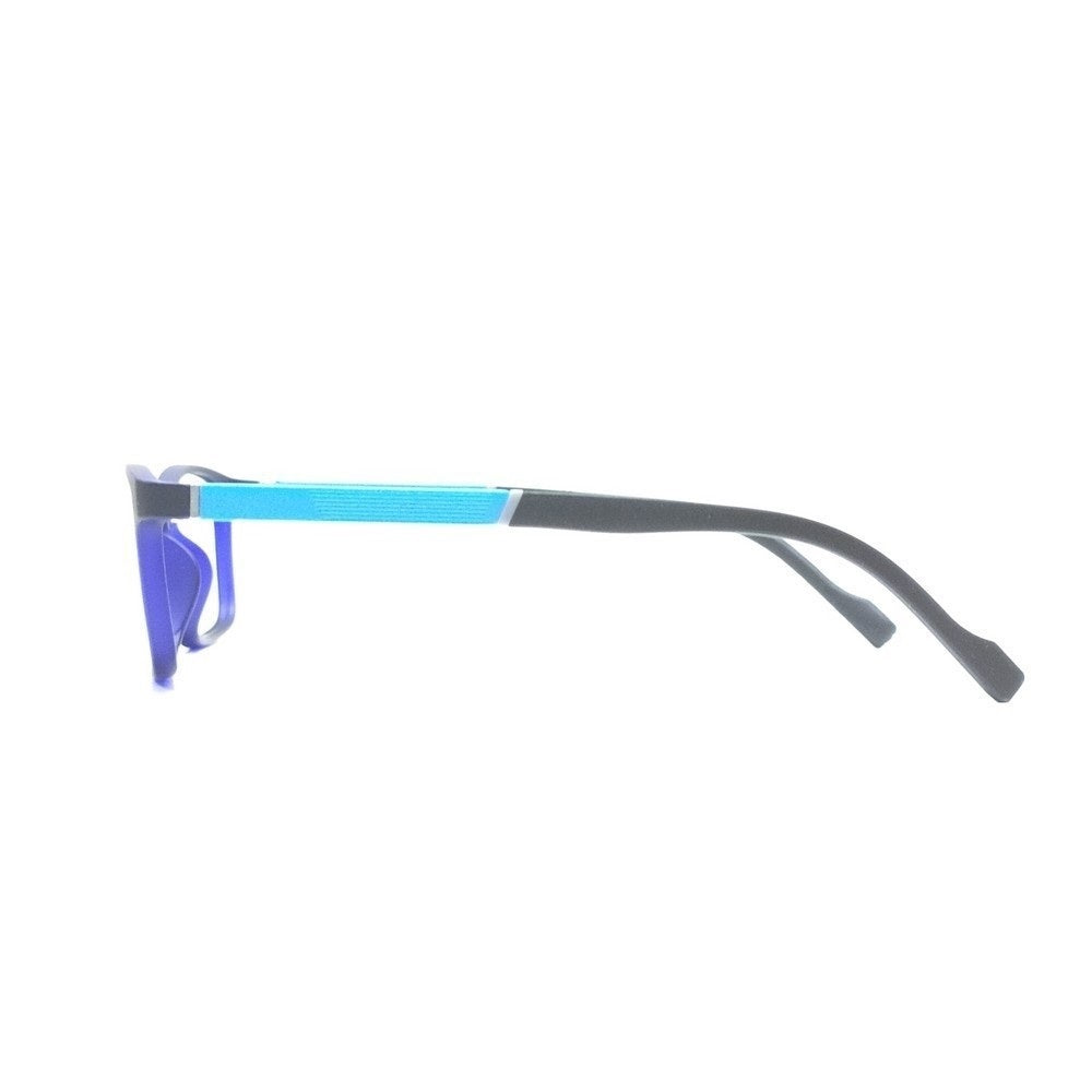 Black Blue Rectangle Kids Spectacle Frames Glasses for Kids 76302C7 for 3-8 Years Old Kids