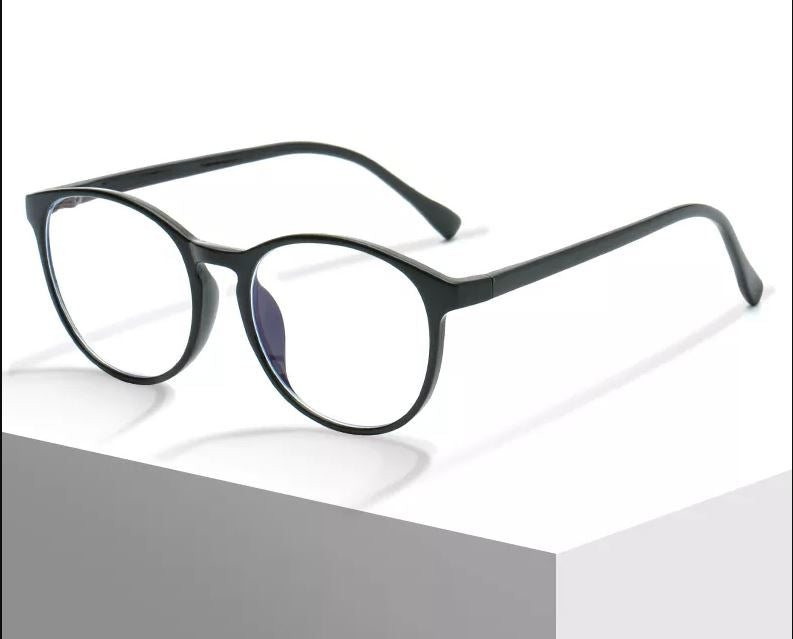Luxury Black Round Progressive Multifocal Reading Glasses