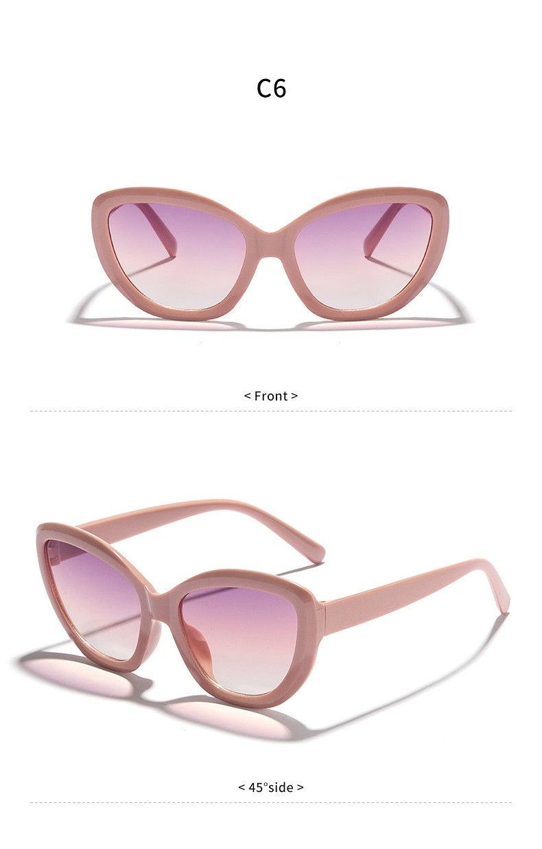 Oversized Cat-Eye Fashion Sunglasses for Women