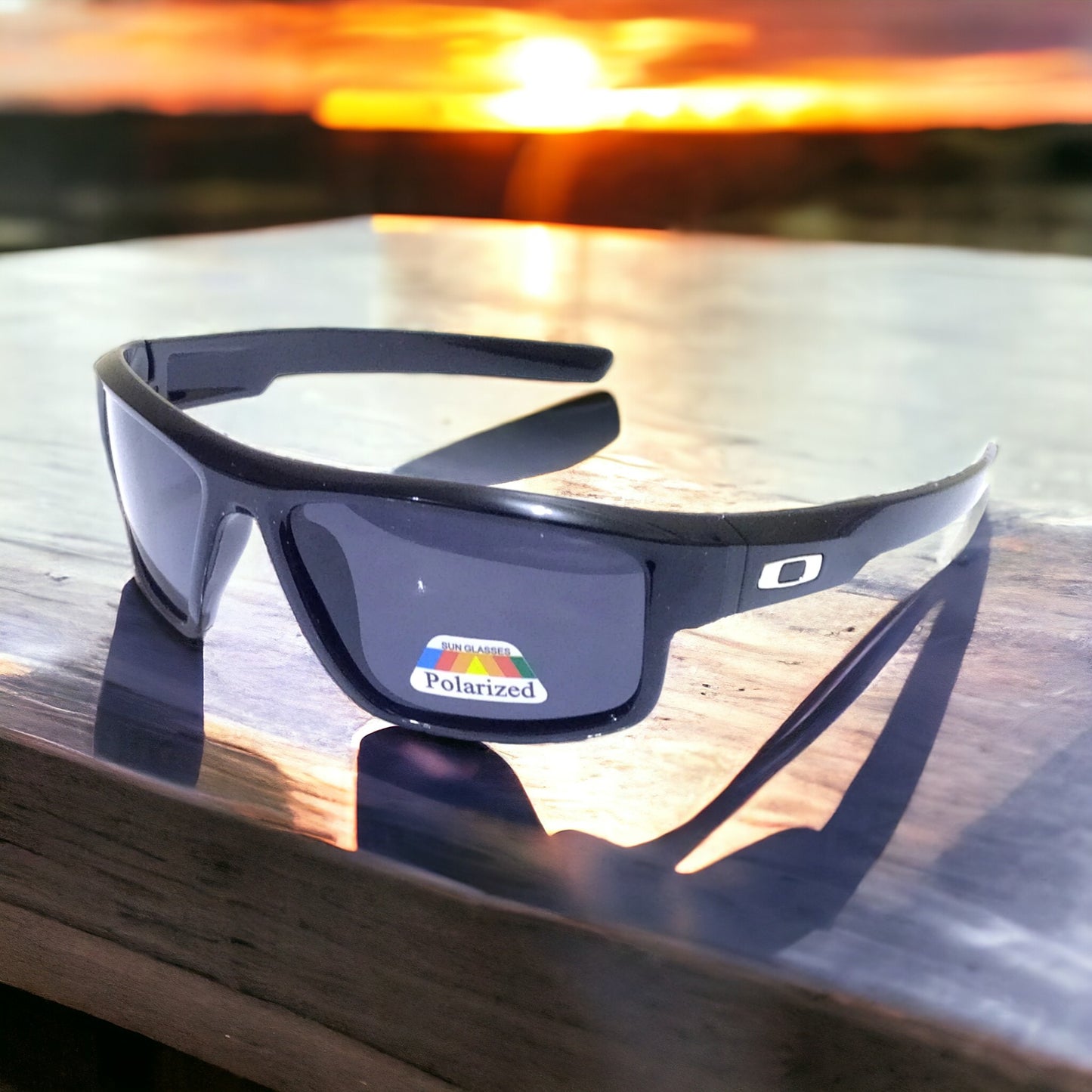 EYESafety Wraparound Polarized Sports Sunglasses 9754BK