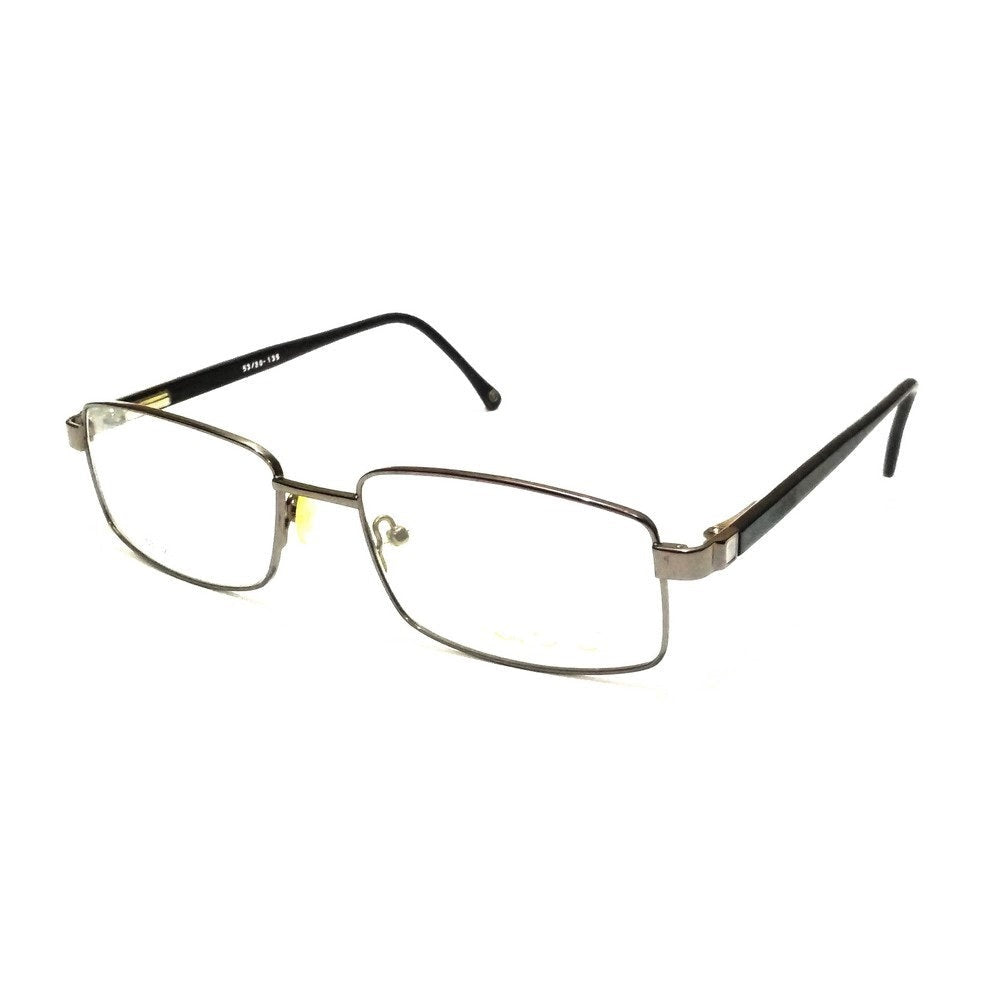 Executive Grey Full Frame Rectangle Progressive Glasses - Multifocal No Line Bifocal Lens 2100GR