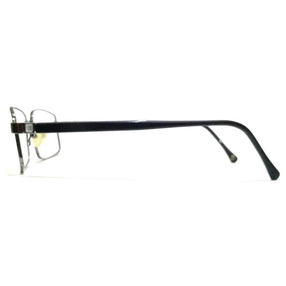 Executive Grey Full Frame Rectangle Progressive Glasses - Multifocal No Line Bifocal Lens 2100GR