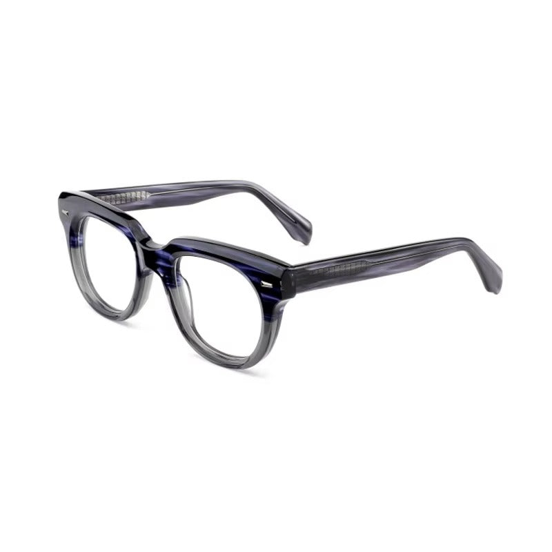 ARTISAN Luminor Deep Blue acetate frame side profile with hand-polished shine.