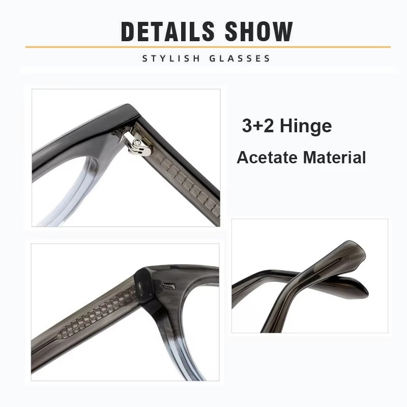 ART-SKILL Luminor – Handcrafted Round-Lamination Acetate Glasses (50-23-150)