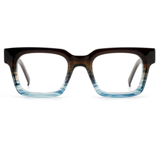 ART-SKILL Monarch – Handcrafted Bold Rectangular Acetate Glasses (52-23-145)