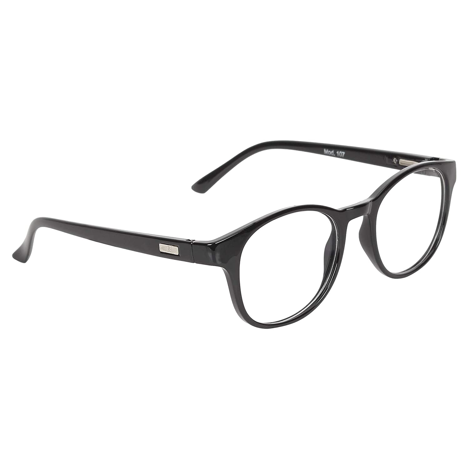 ARTView AV107 Classic Round Eyeglasses Frame - Black