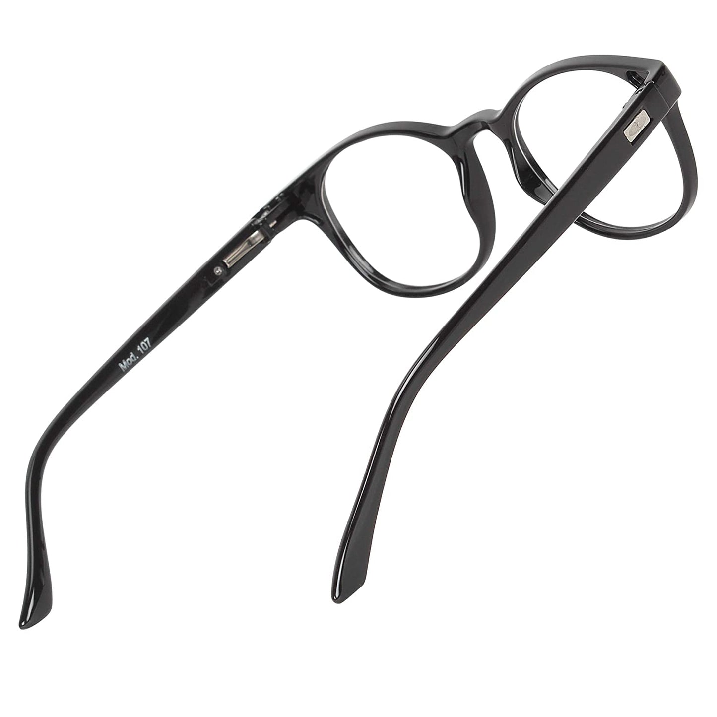 ARTView AV107 Classic Round Eyeglasses Frame - Black