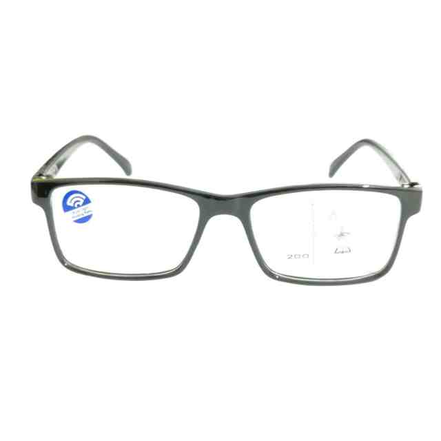ARTView Black Rectangle Progressive Multifocal Glasses for Men Women M104