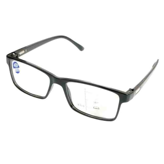 ARTView Black Rectangle Progressive Multifocal Glasses for Men Women M104