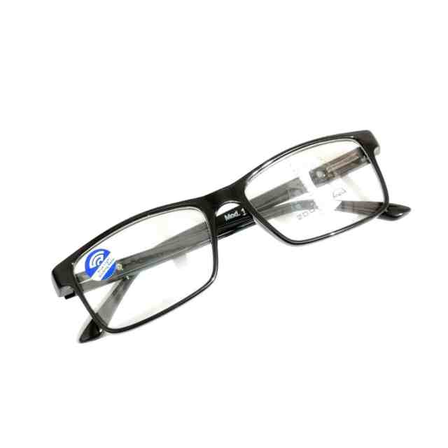 ARTView Black Rectangle Progressive Multifocal Glasses for Men Women M104