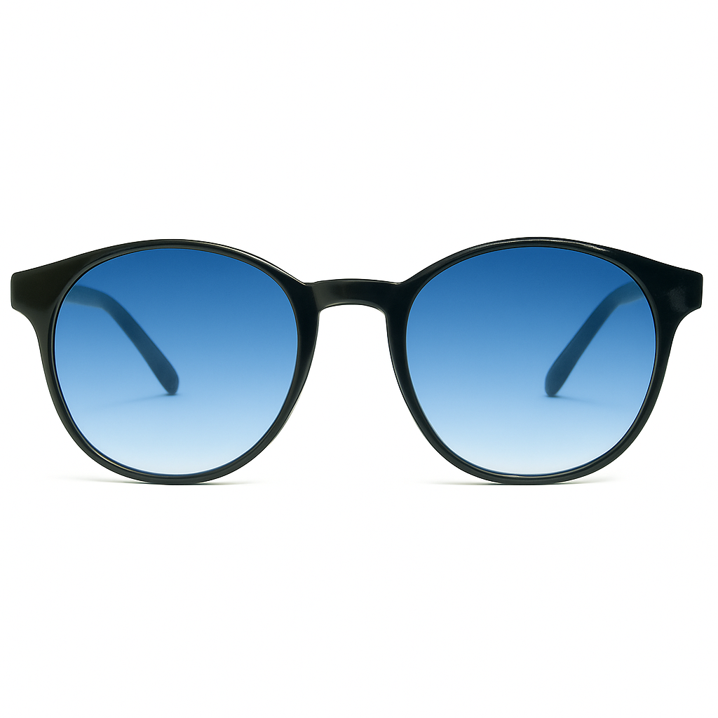 ARTView AV107 Classic Round Eyeglasses Frame - Black