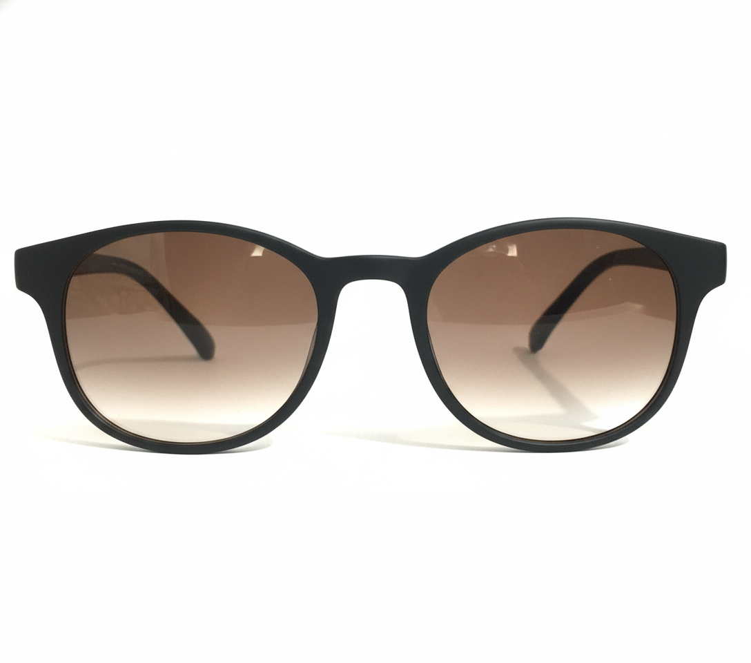 ARTView AV107 Classic Round Eyeglasses Frame - Black