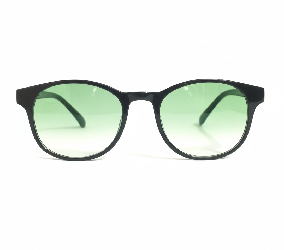 ARTView AV107 Classic Round Eyeglasses Frame - Black