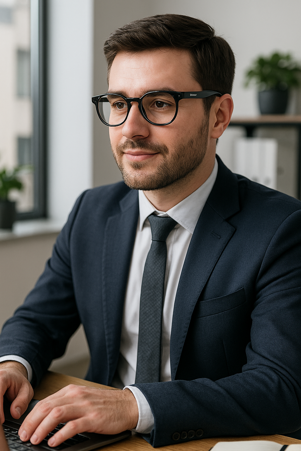 ARTView AV107 Classic Round Eyeglasses Frame - Black