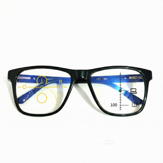 ARTView Large Square Progressive Multifocal Reading Glasses