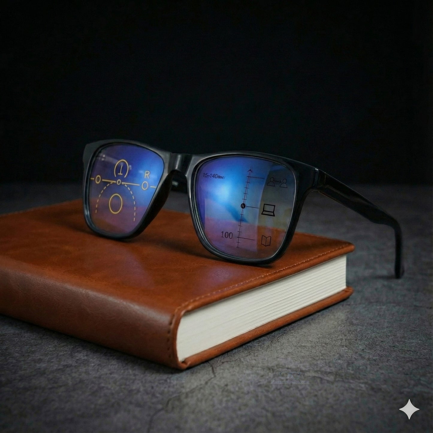 ARTView Large Square Progressive Multifocal Reading Glasses