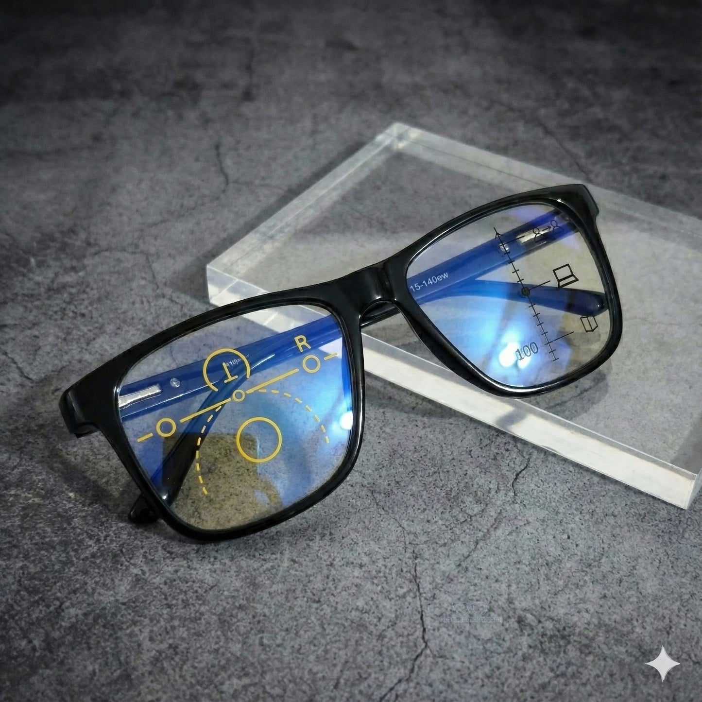 ARTView Large Square Progressive Multifocal Reading Glasses