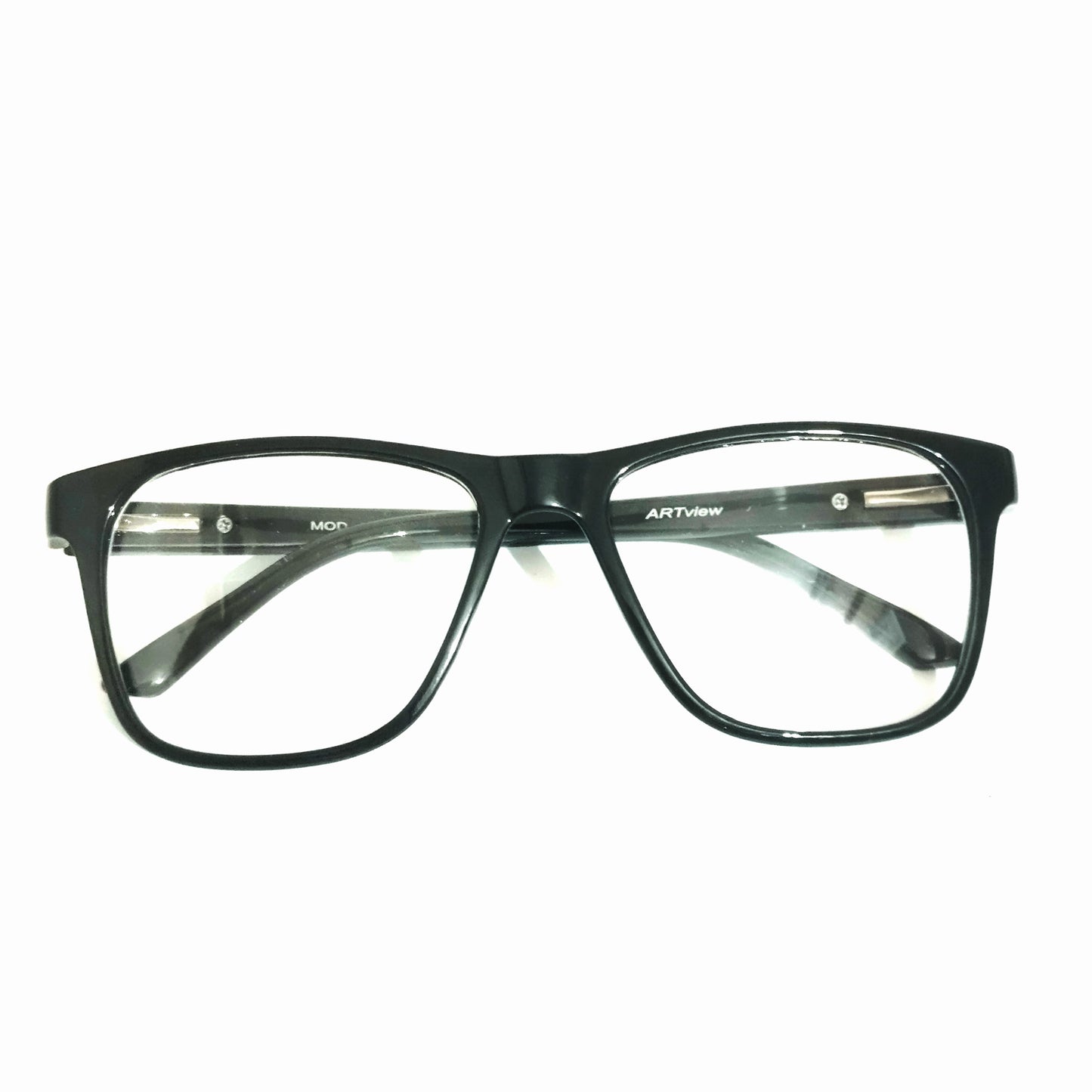 ARTView AV108 Square Eyeglasses Frame - Classic Black