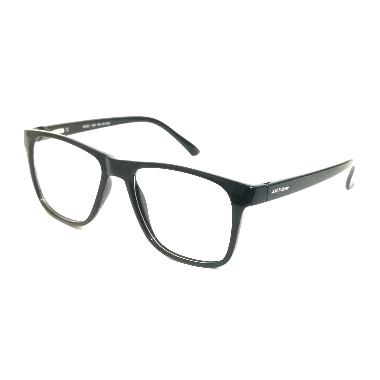 ARTView AV108 Square Eyeglasses Frame - Classic Black