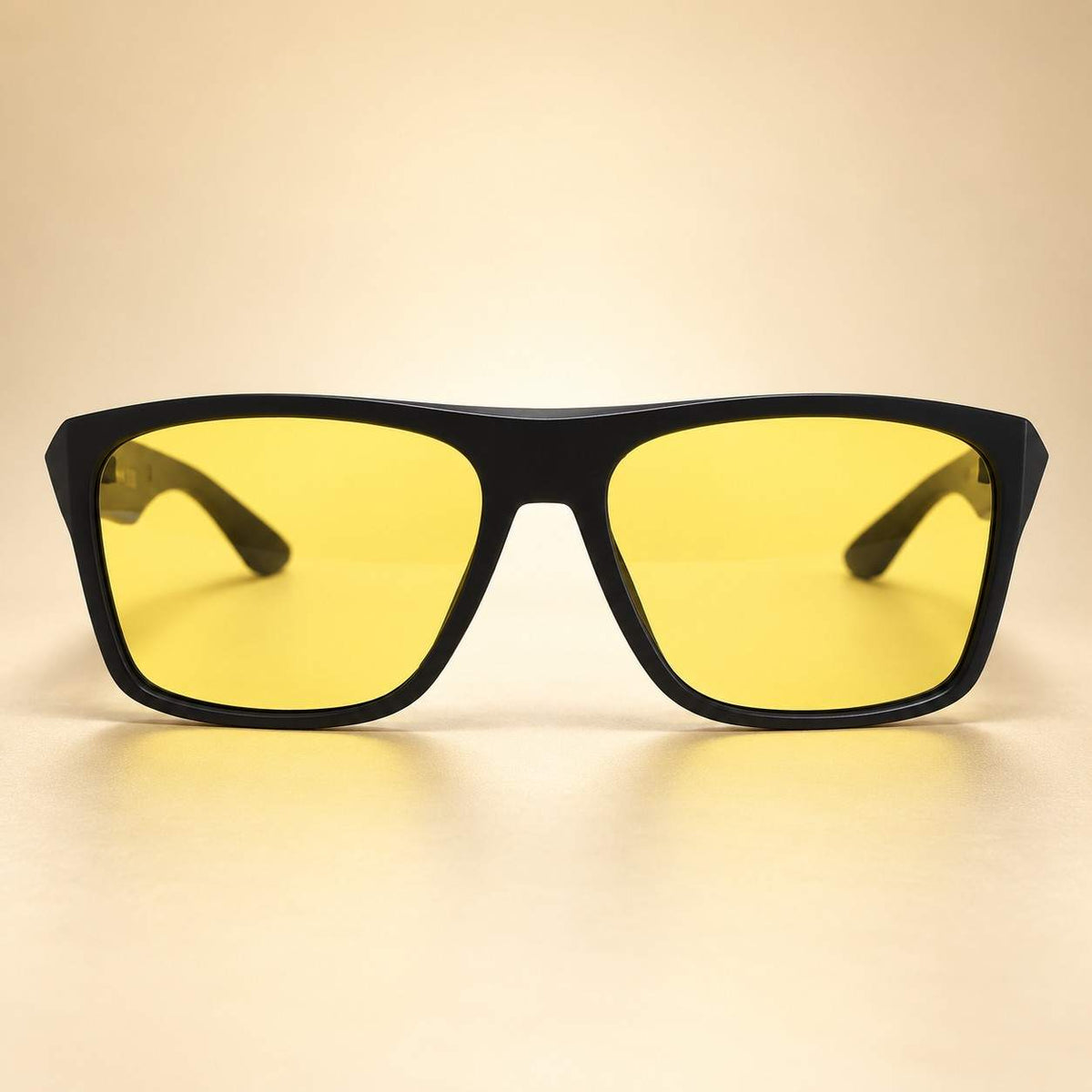 Yellow lens polarized sunglasses RV005 front studio view