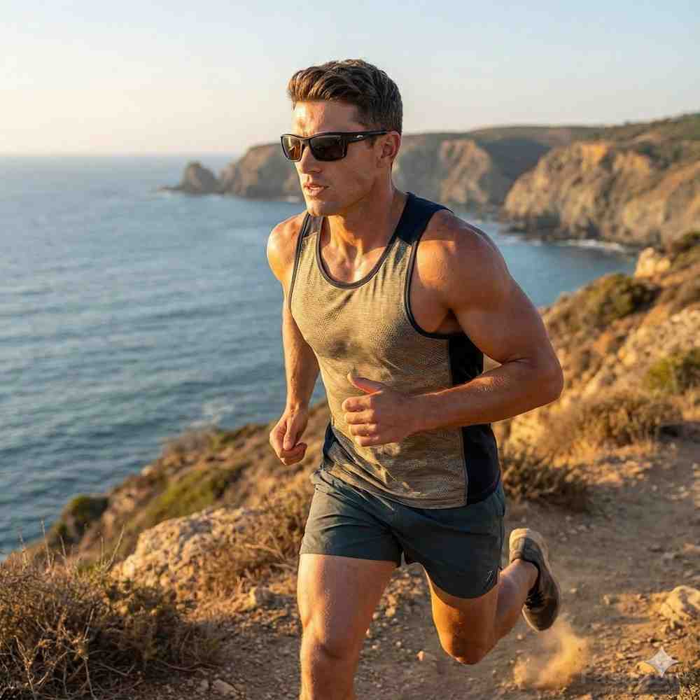 Red Mirror Wraparound Polarized Sports Sunglasses – High-Performance Eye Protection