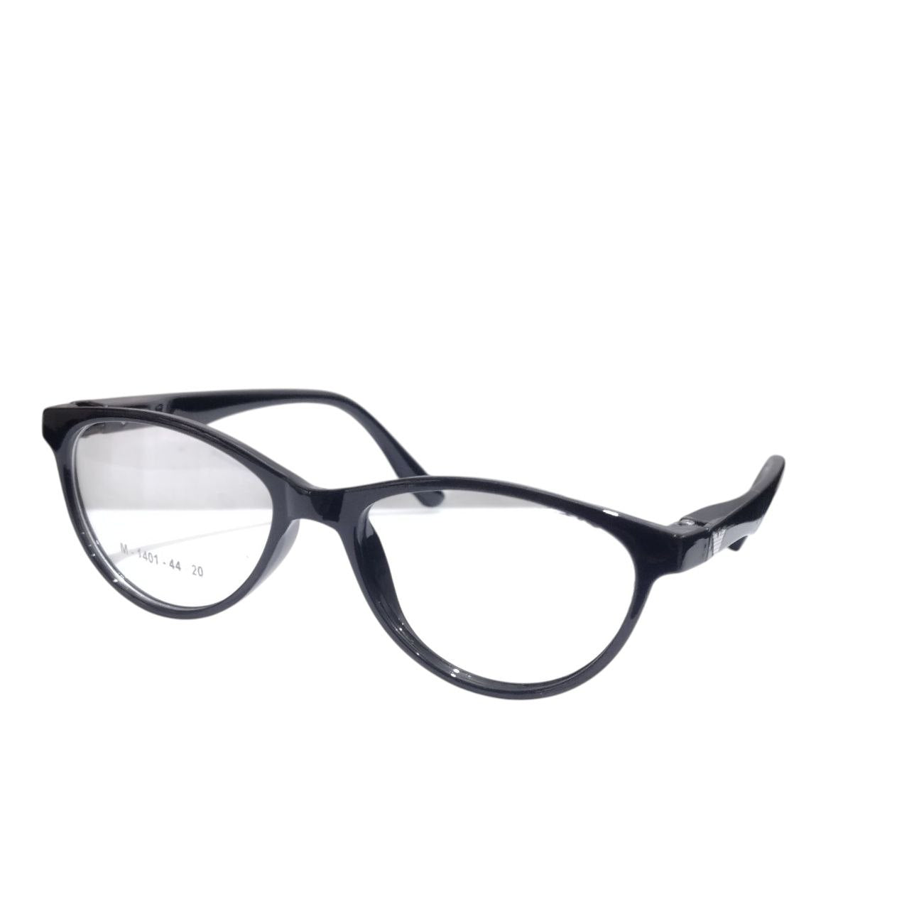 Kids Ptosis Crutch Glasses – Black Cat Eye Frame with Eyelid Lift Support (Size 44-20)